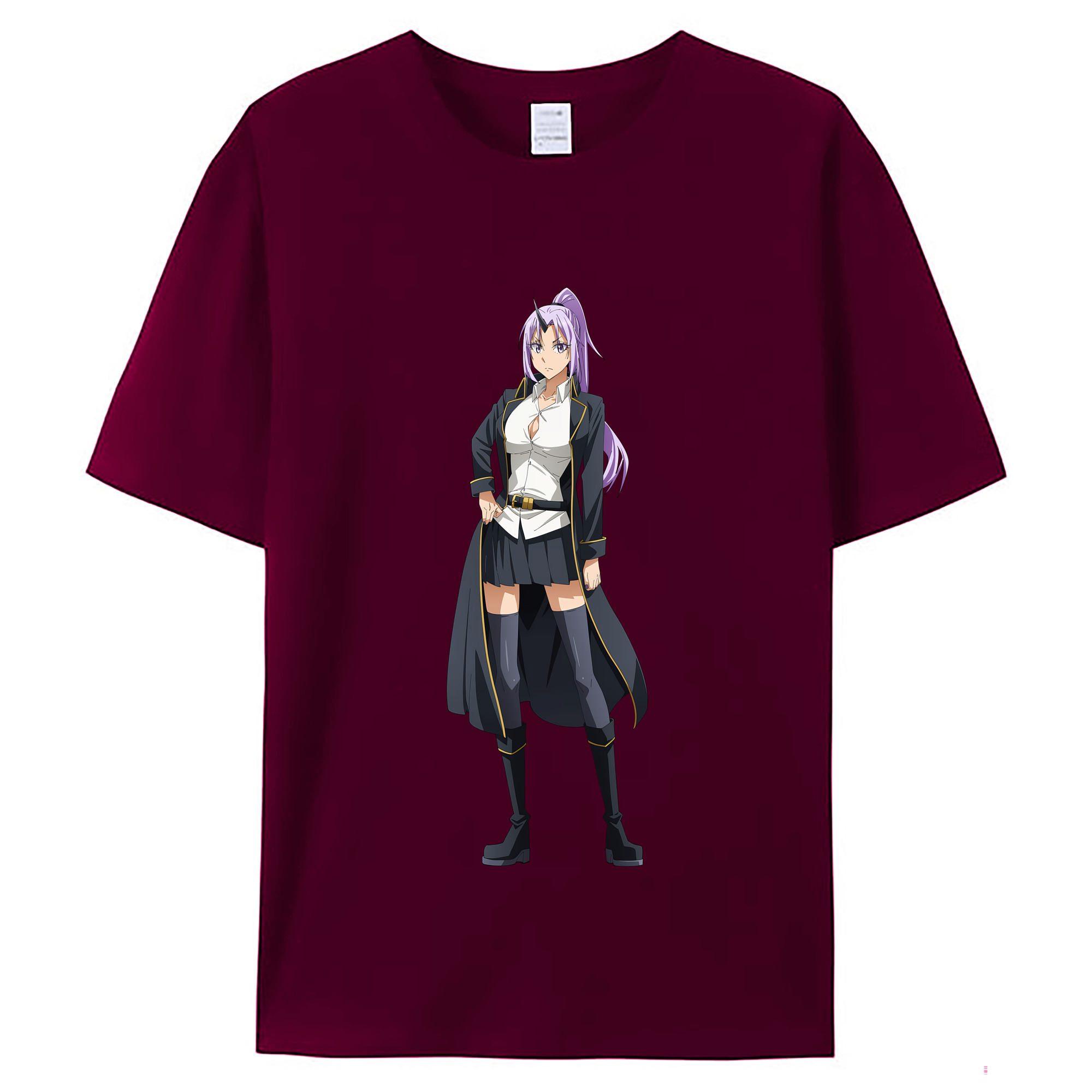 （画像用） 転スラ Regarding Reincarnated to Slime レディースカジュアルプリントTシャツ（綿100％）